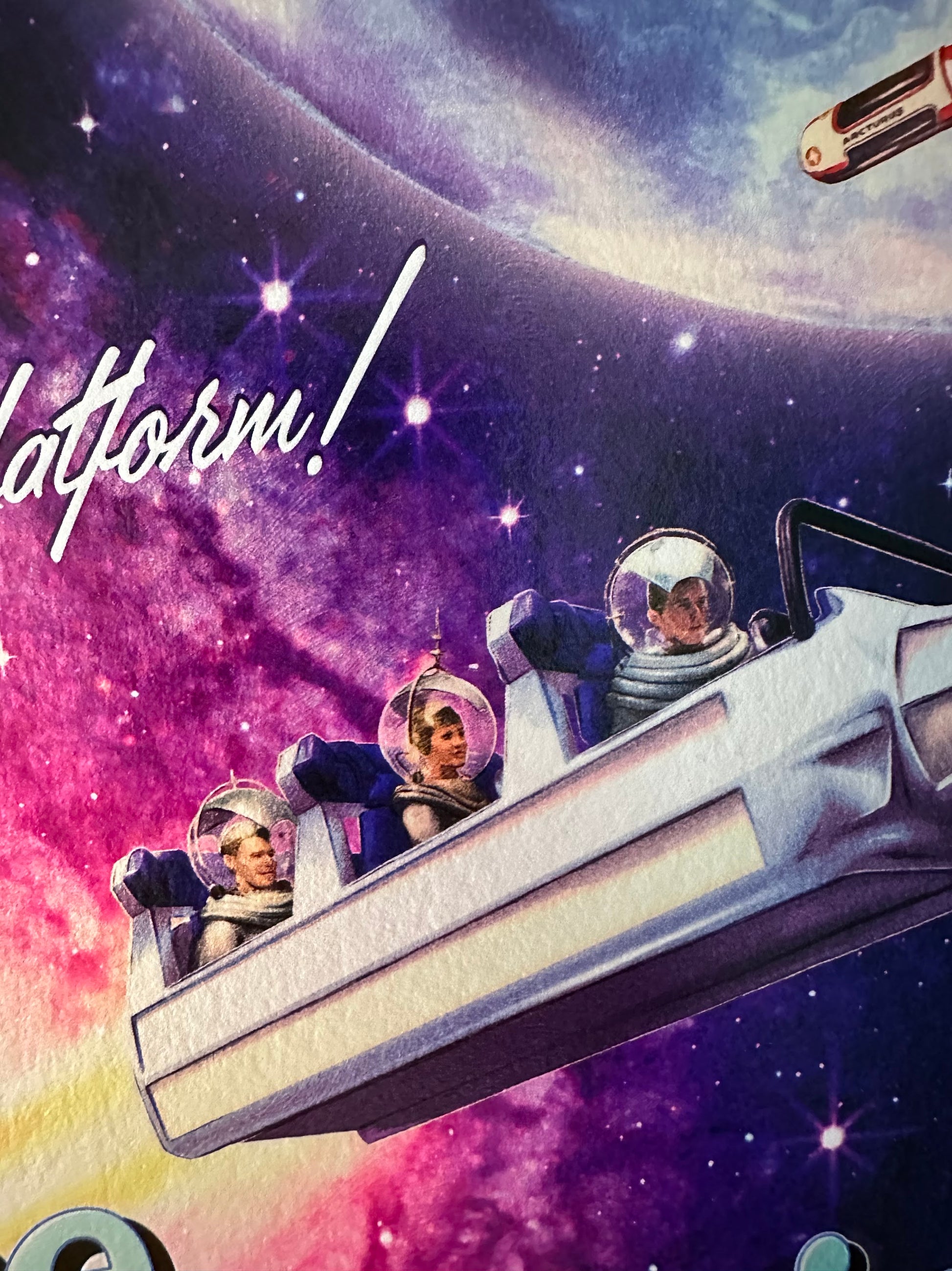 Kevin Wilson – Space Mountain Disney Ride, 12 x 24 in, art print, image 3