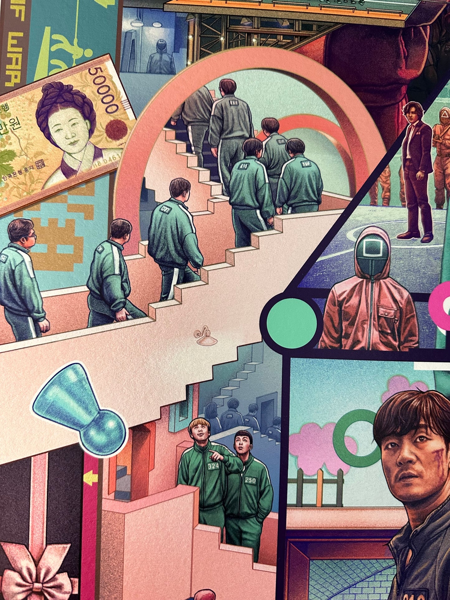 Ise Ananphada - Squid Game Variant 24x36 movie poster - detail image 3