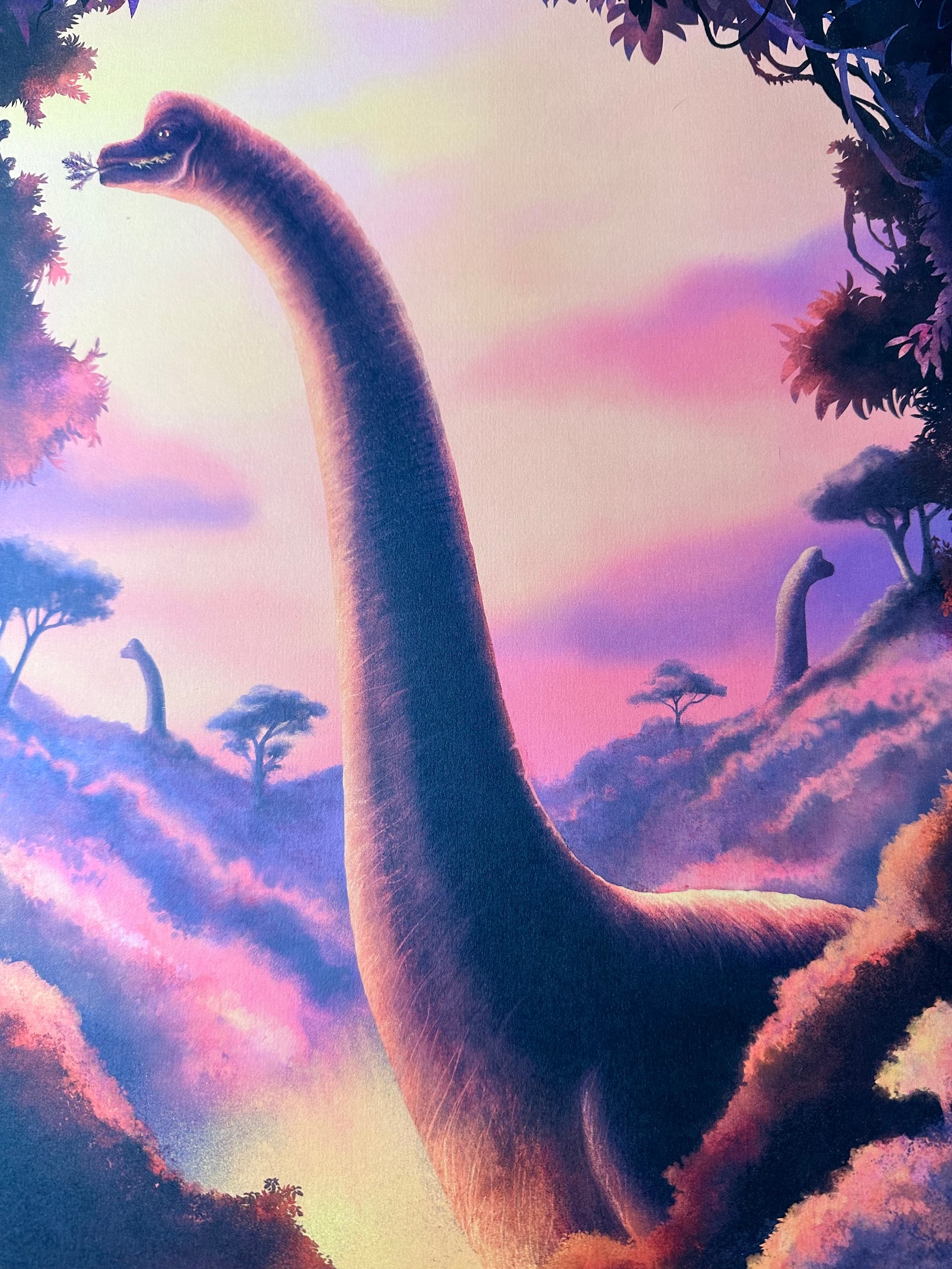 Carly AF – Jurassic Park Brachiosaurus, 16.5 x 23.4 in, art print, image 3