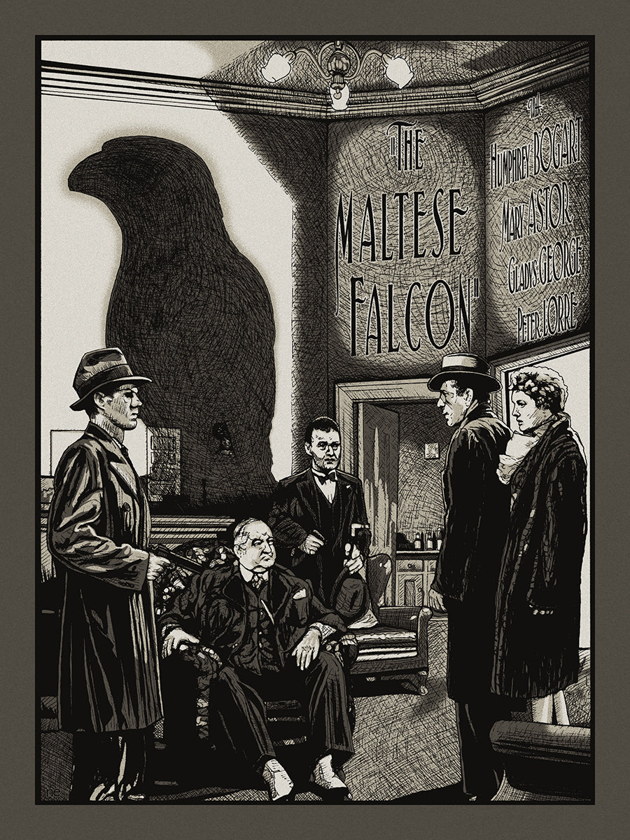 New Flesh – The Maltese Falcon, 18 x 24 in, art print, image 7