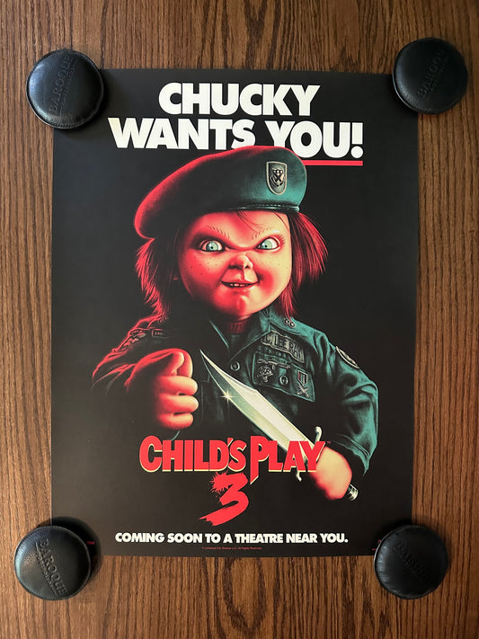 Matt Ryan Tobin – Child's Play 3 Chucky Wants You, 18 x 24 in, art print