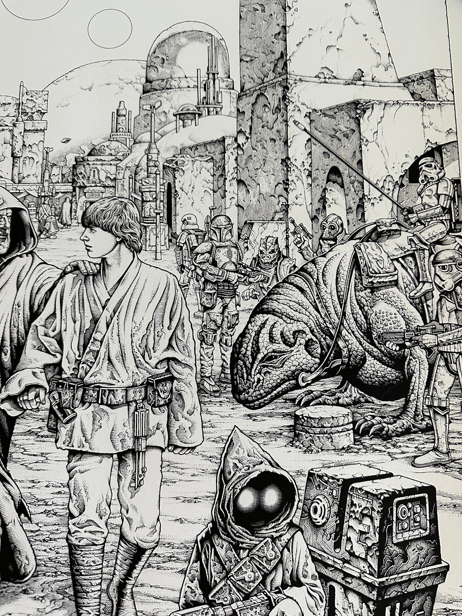 Mike Sutfin – Star Wars "We Must Be Cautious" Keyline Variant, 36 x 24 in, poster, image 3