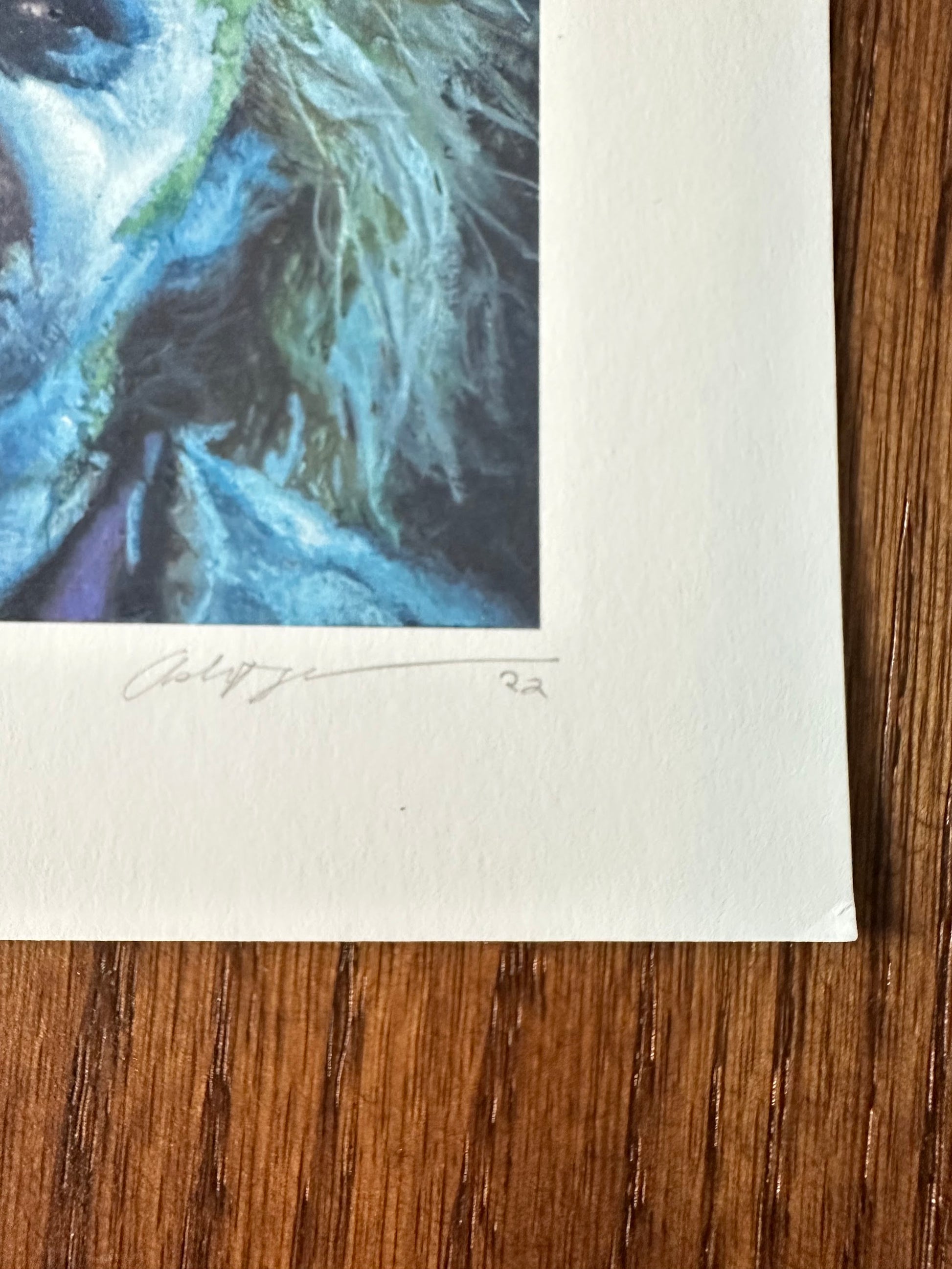 Ashton Gallagher - Beetlejuice Portrait 6x6 art print - detail image 3