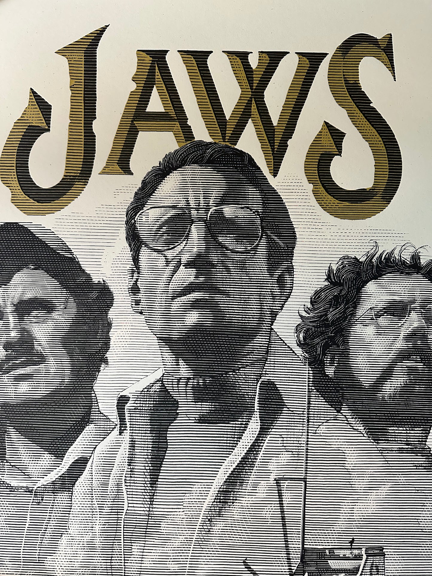 Mark Summers - Jaws Gold Variant 24x36 movie poster - detail image 2