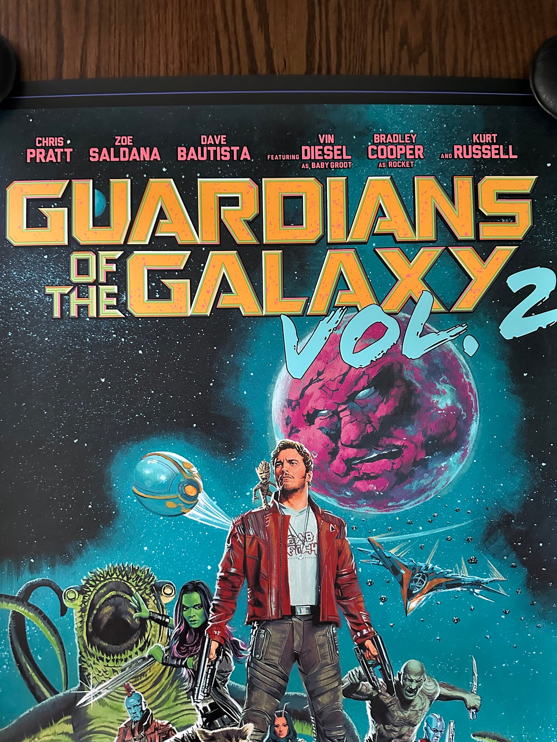 Paul Mann – Guardians of the Galaxy 2, 24 x 36 in, poster, image 2