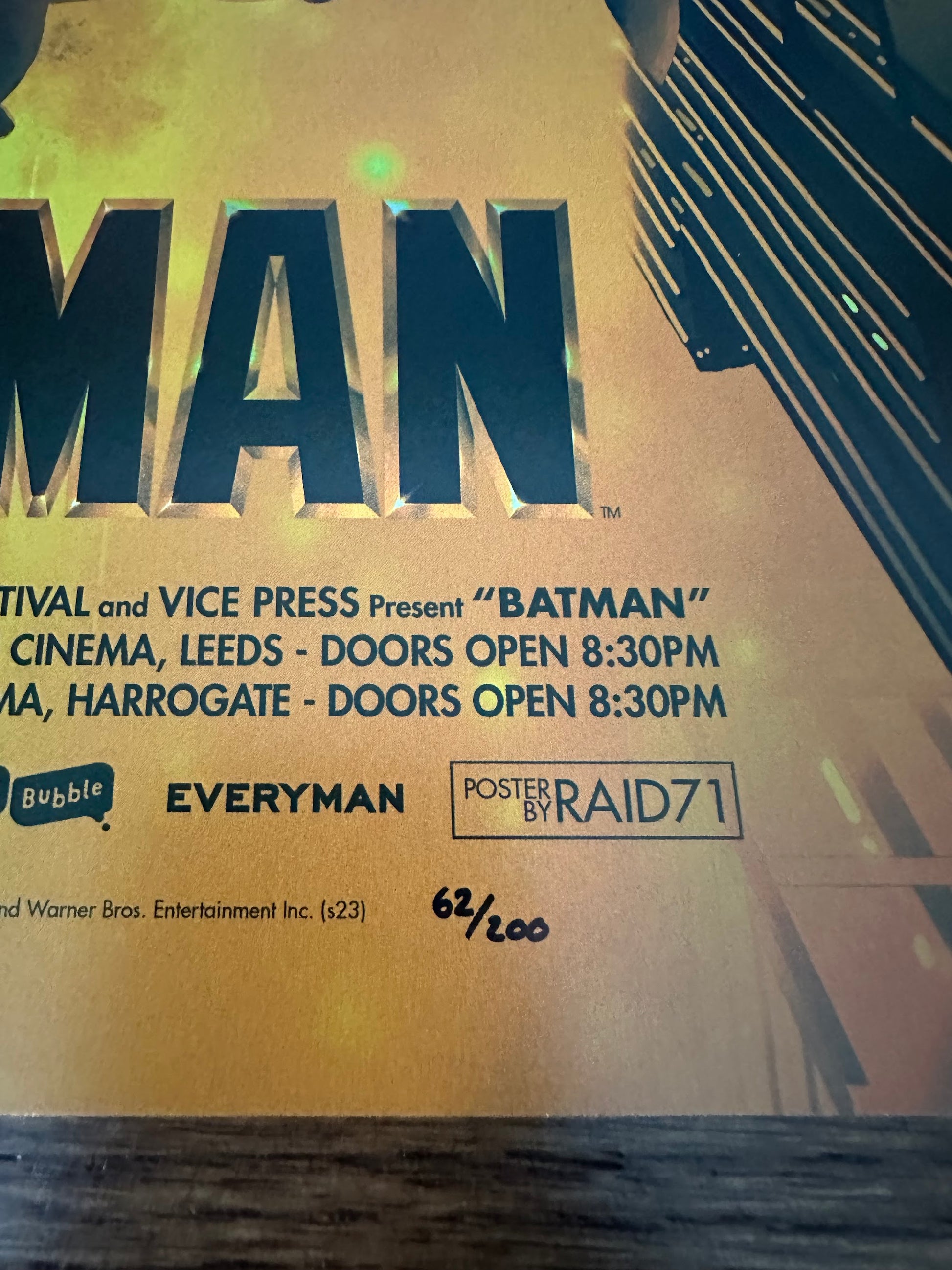 Raid71 – Batman 89 Foil Variant, 36 x 24 in, poster, image 6