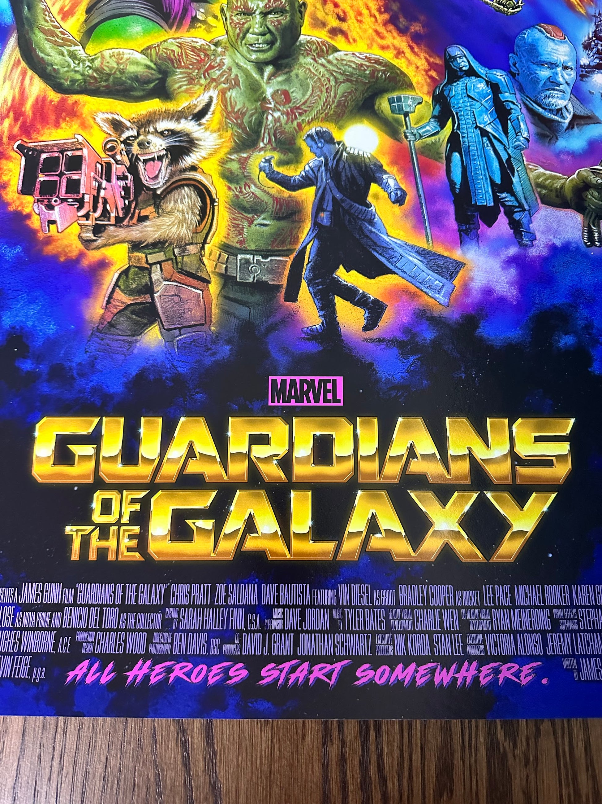 Roger Motzkus – Guardians of the Galaxy, 24 x 36 in, poster, image 2