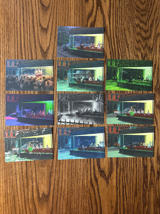 Casey Callender – HorrorHawks Horror Sci-Fi Postcard Set, 4 x 6 in, art print