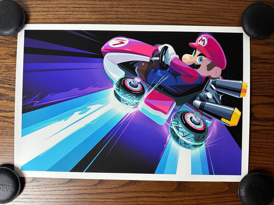 Craig Drake – Mario Kart, 24 x 16 in, art print