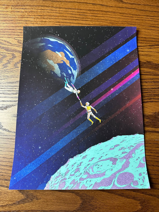 JJ Harrison – Astronaut in Space, 12 x 15 3/4 in, art print