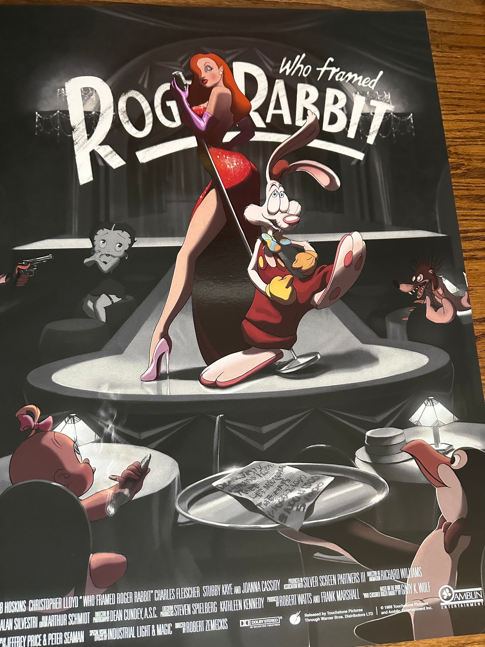 Ann Bembi – Who Framed Roger Rabbit Variant, 36 x 24 in, poster, image 4