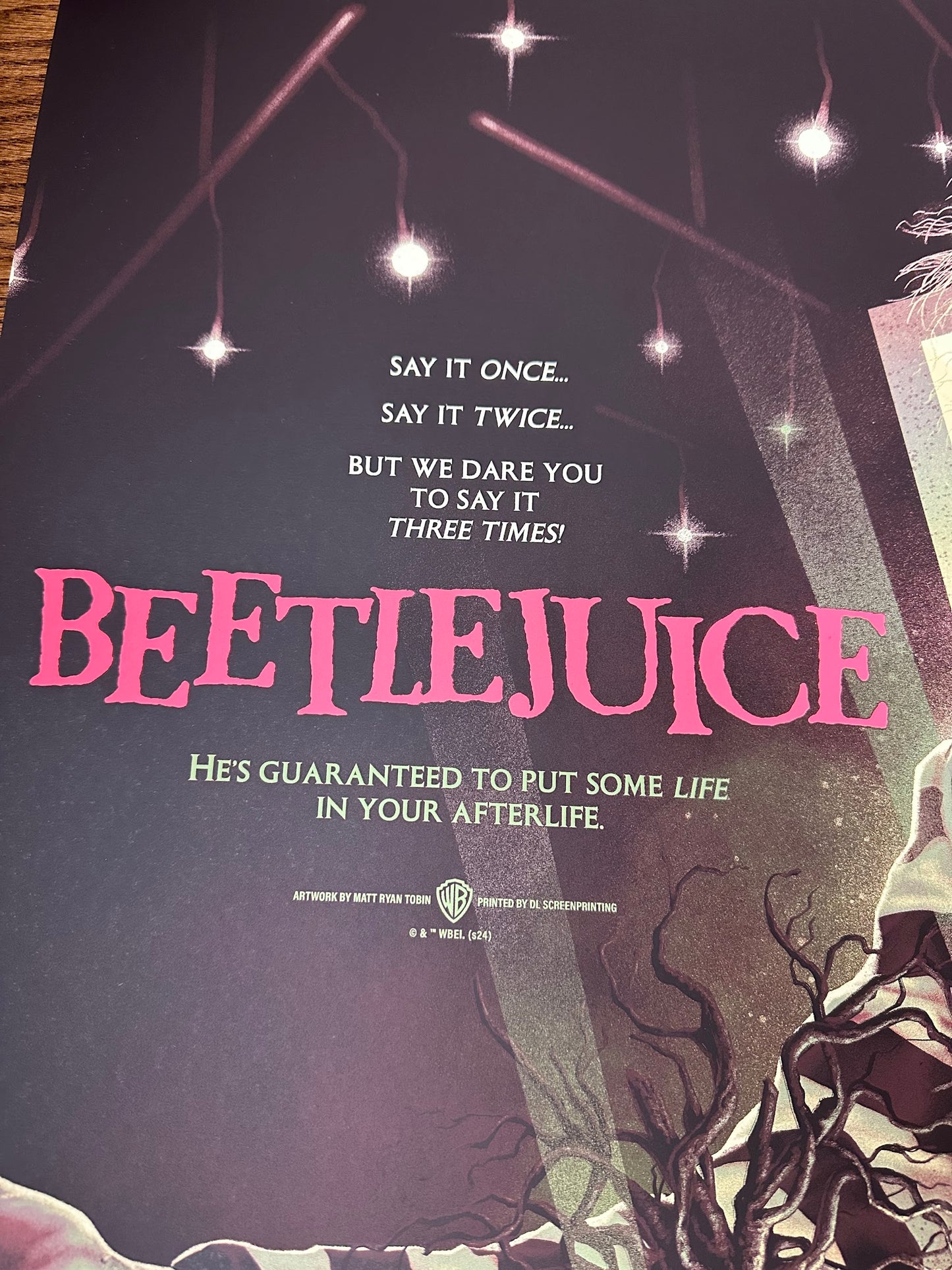 Matt Ryan Tobin – Beetlejuice Variant, 36 x 24 in, poster, image 3