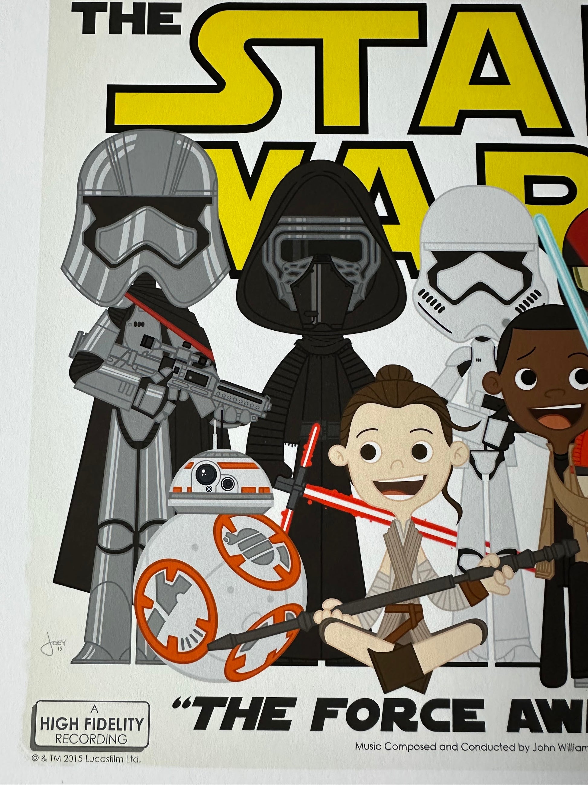Joey Spioto – Star Wars Force Awakens Album Cover, 12 x 12 in, art print, image 2