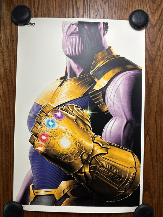 Phantom City Creative – Thanos Infinity Gauntlet, 24 x 36 in, poster
