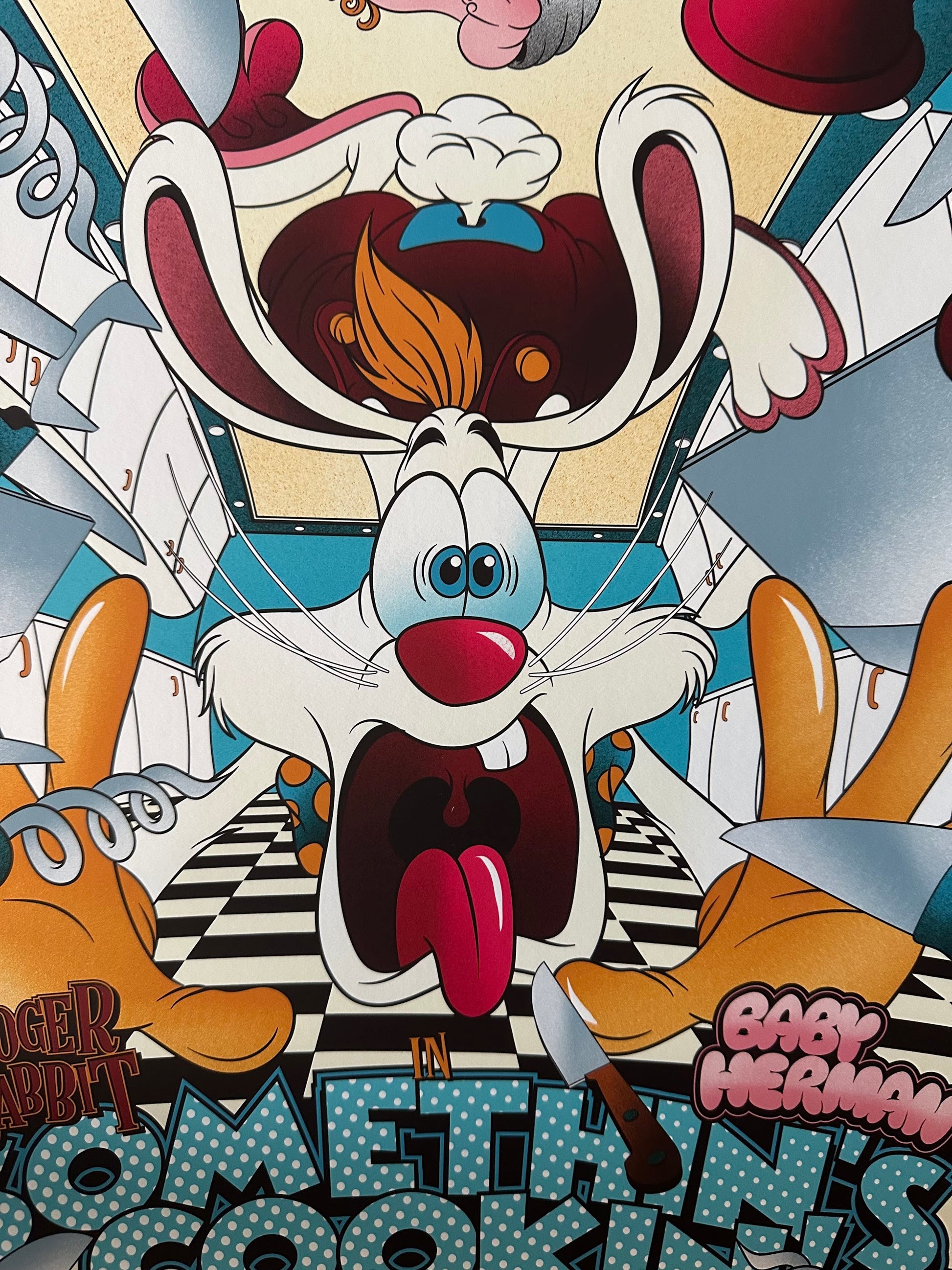 Mainger – Roger Rabbit Somethin's Cookin, 16 x 24 in, art print, image 3