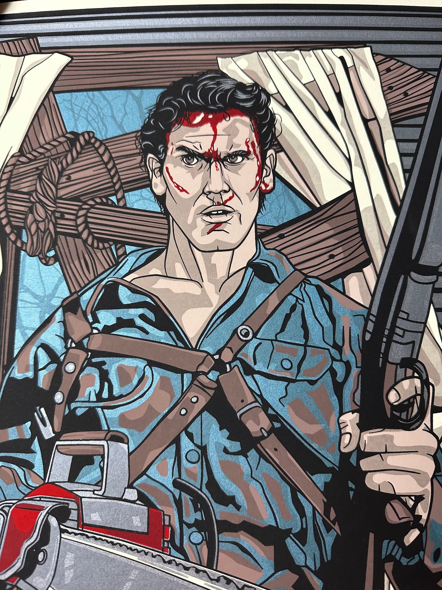 New Flesh – Army of Darkness Ash Portrait, 12 x 16 in, art print, image 3