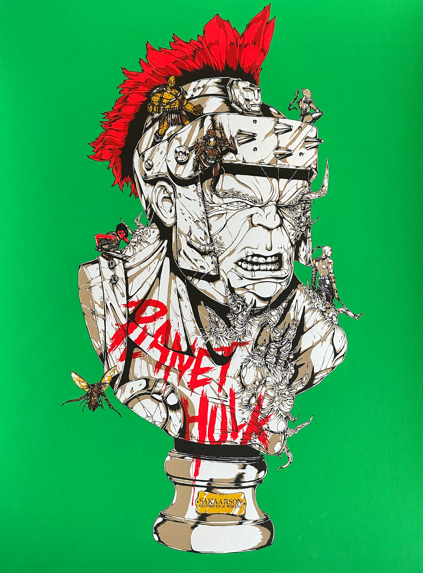 Boneface – Planet Hulk Green Variant, 18 x 24 in, art print, image 11