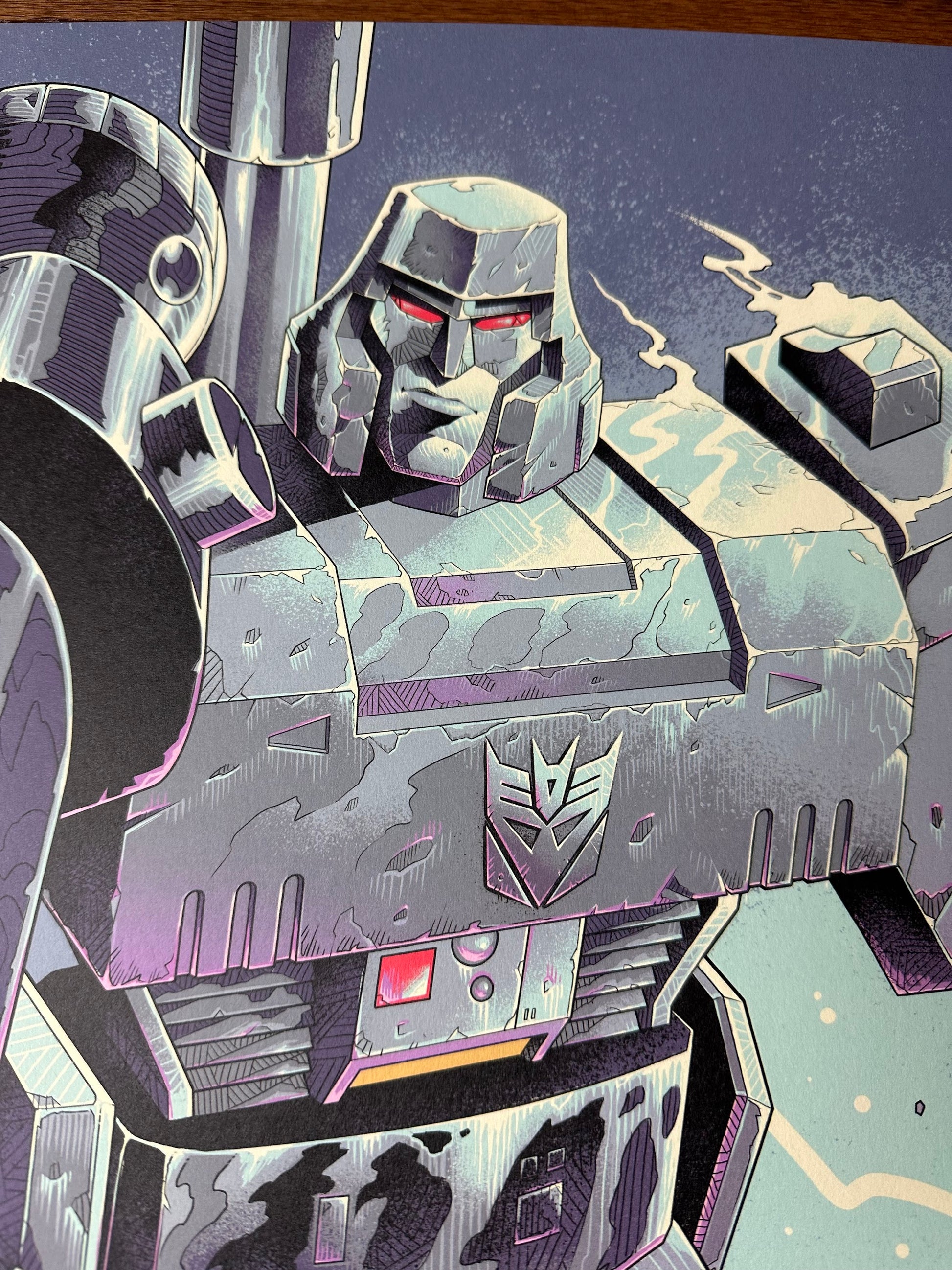 Luke Preece – Transformers Megatron, 18 x 24 in, art print, image 3