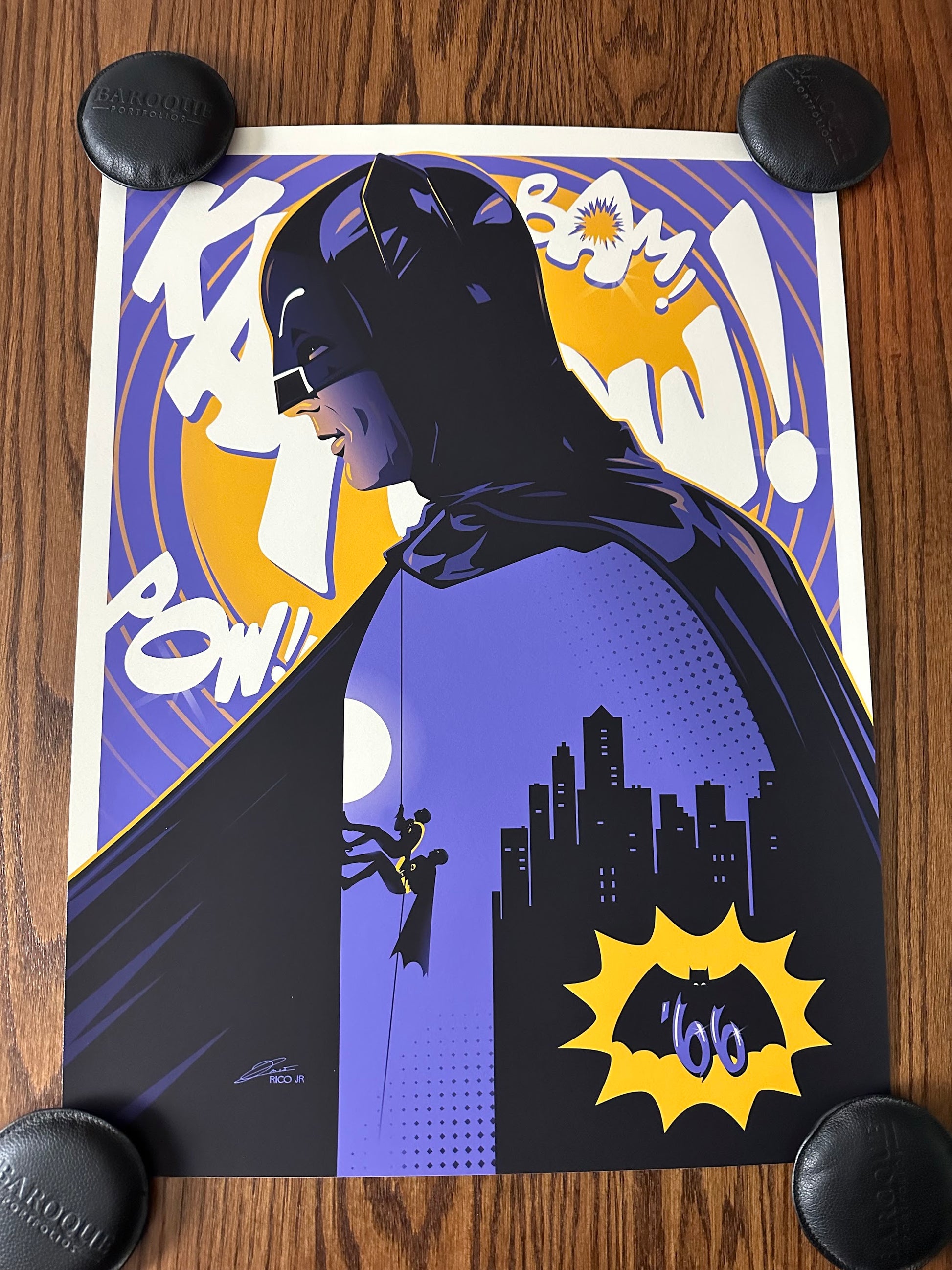 Julien Rico Jr – Batman "Kapow", 18 x 24 in, art print