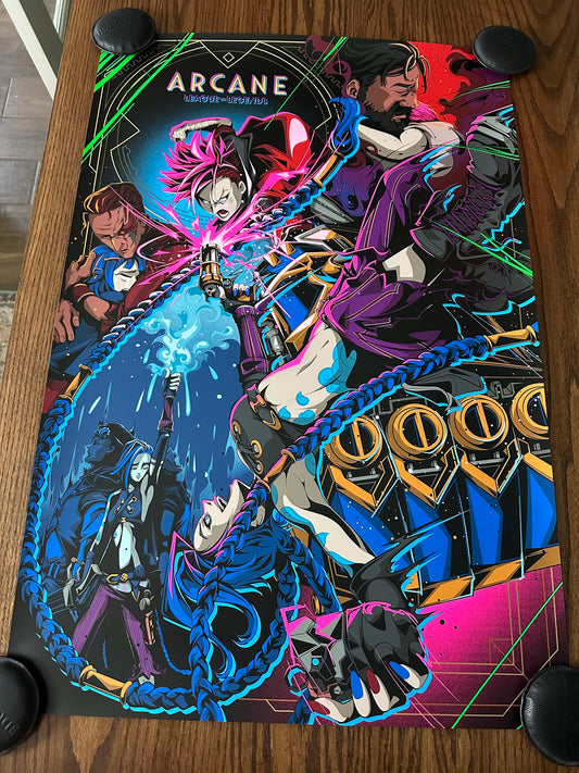 Man Tsun Tsang – Arcane League of Legends, 36 x 24 in, poster