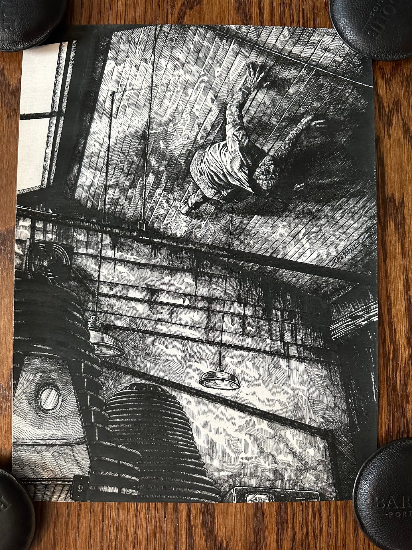 Nathan Chesshir – The Creeping Terror, 16 x 12 in, art print