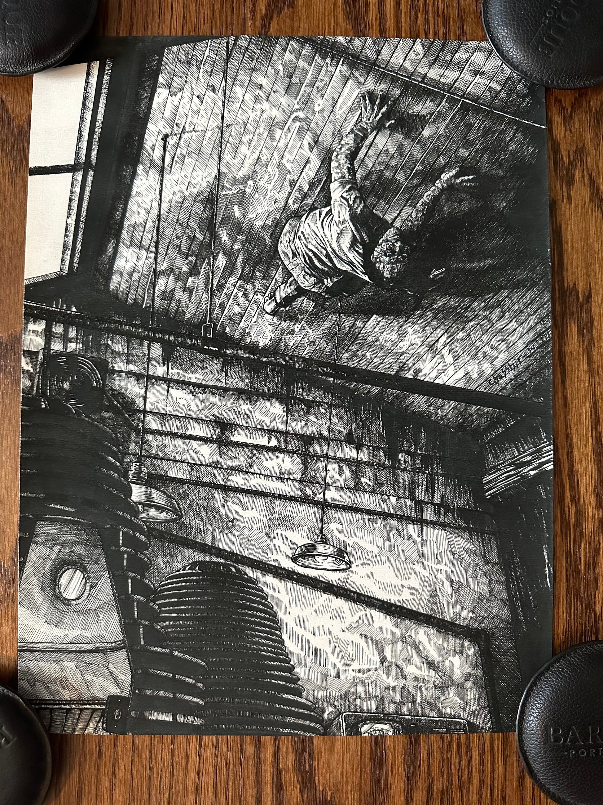 Nathan Chesshir – The Creeping Terror, 16 x 12 in, art print