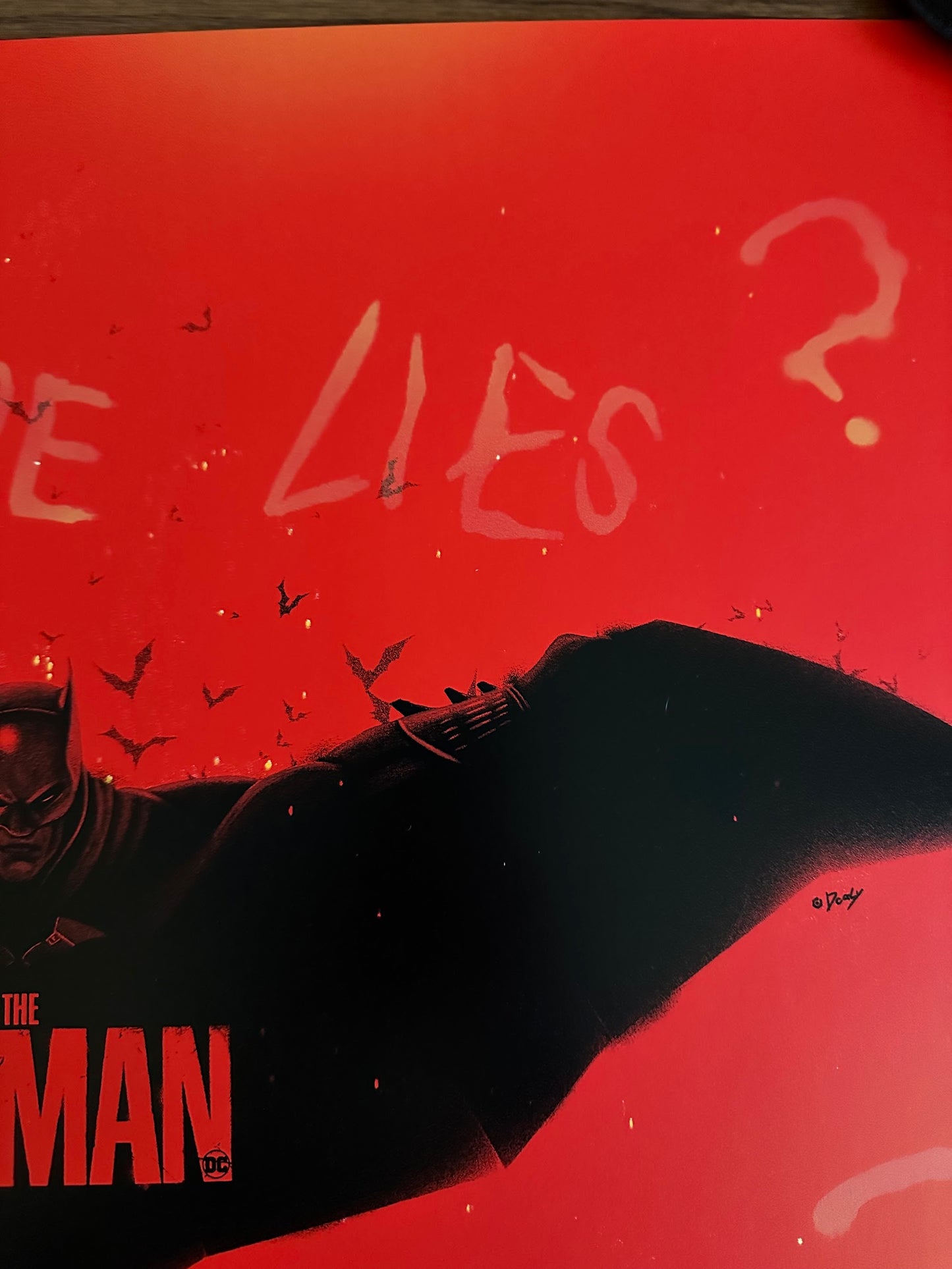 Doaly – The Batman Red Variant, 24 x 18 in, art print