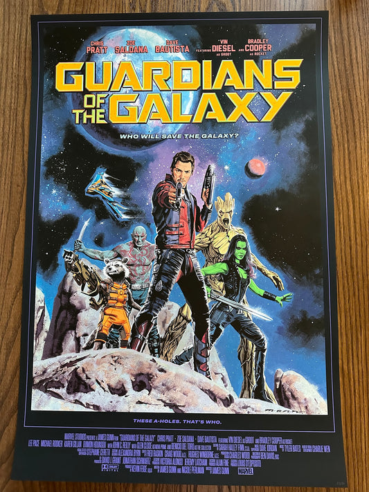 Paul Mann – Guardians of the Galaxy Black, 24 x 36 in, poster, image 2