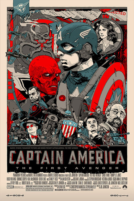 Tyler Stout – Captain America First Avenger, 24 x 36 in, poster, image 8