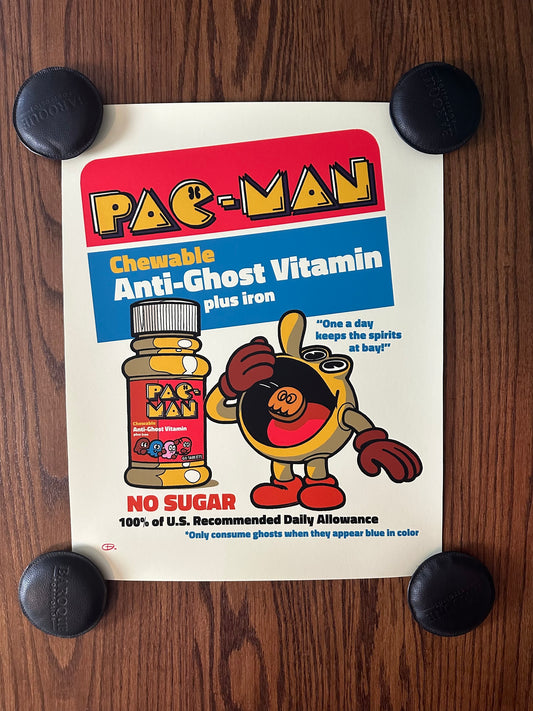 Glen Brogan – Pac-Man Vitamins, 16 x 20 in, art print