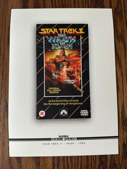 Matthew Peak - Star Trek Wrath of Khan Vice Press VHS Promo 8x10 art print