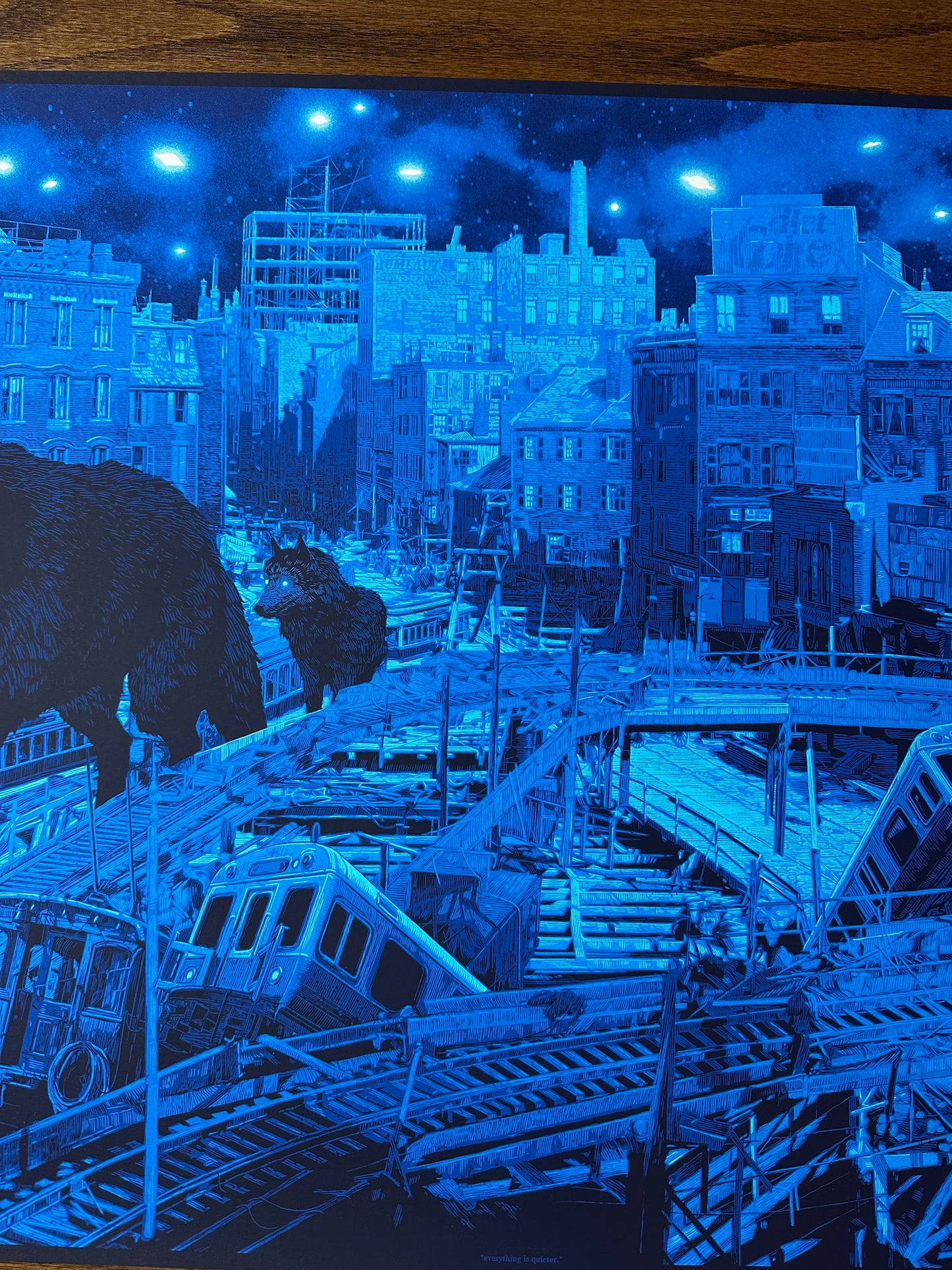 Daniel Danger – Everything is Quieter, 36 x 24 in, poster, image 3