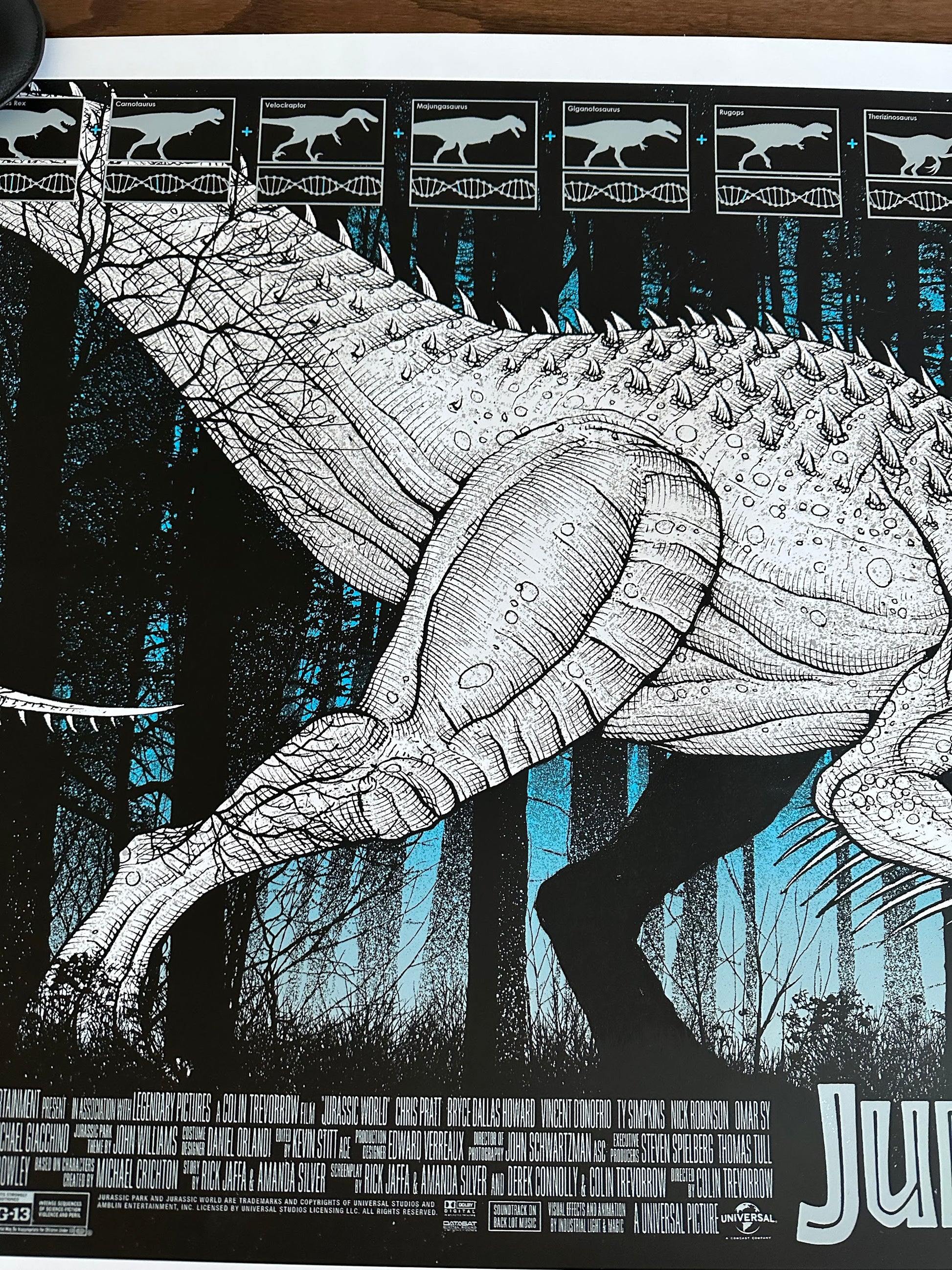 Dan Mcarthy – Jurassic World, 36 x 24 in, poster, image 6