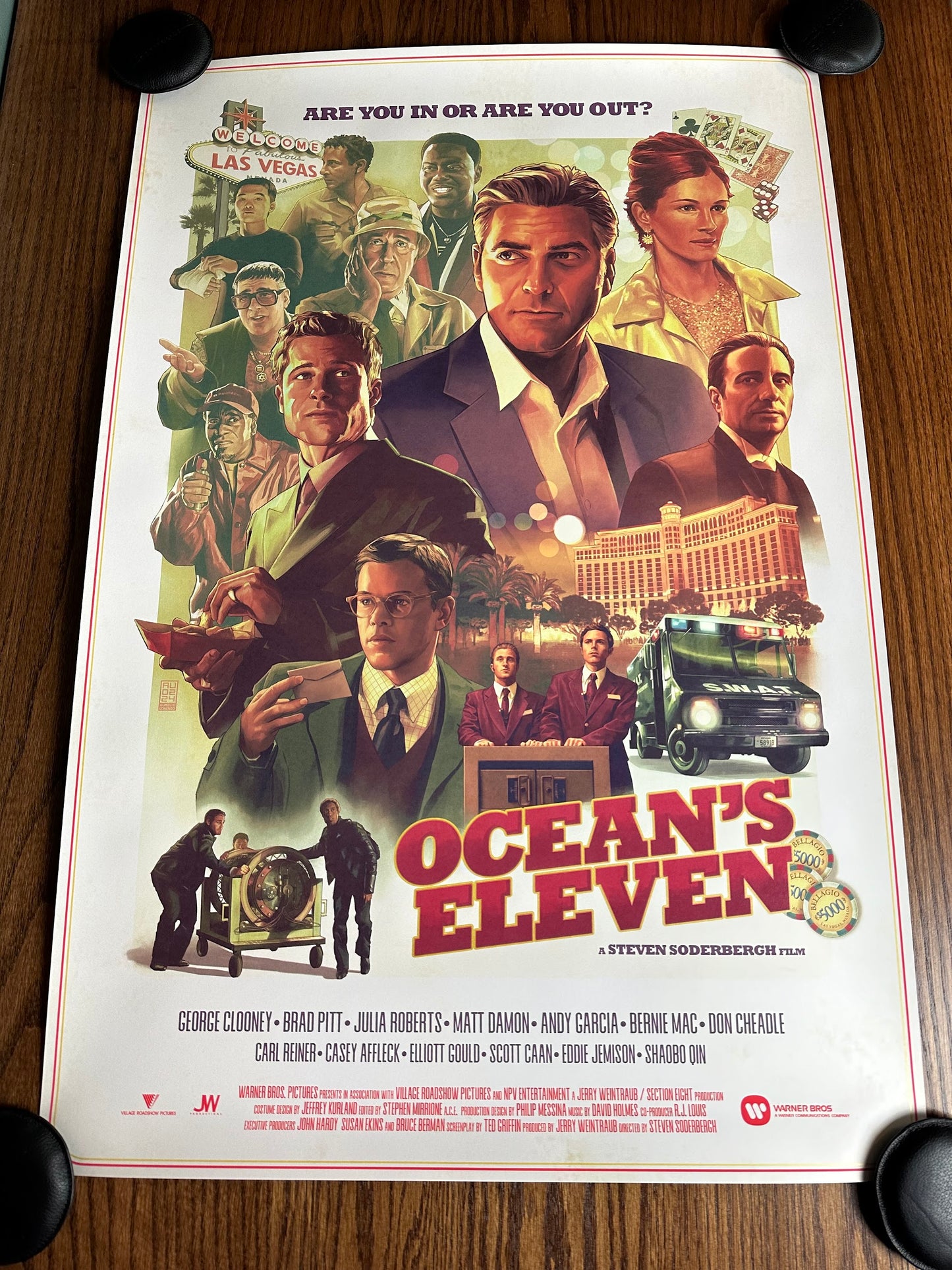 Aurelio Lorenzo – Oceans 11, 24 x 36 in, poster