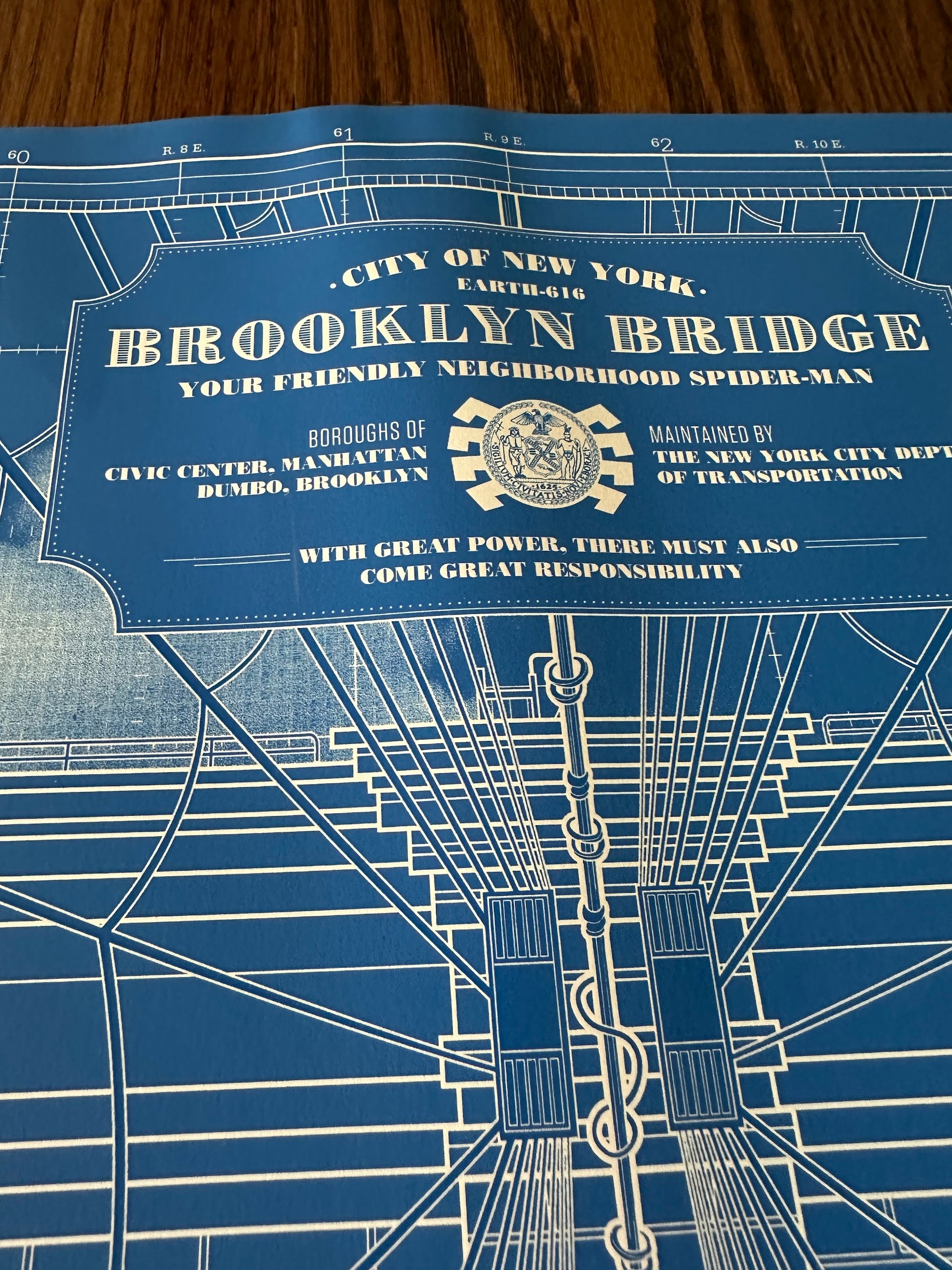 Anthony Petrie - Spider-Man Brooklyn Bridge 24x36 movie poster - detail image 5