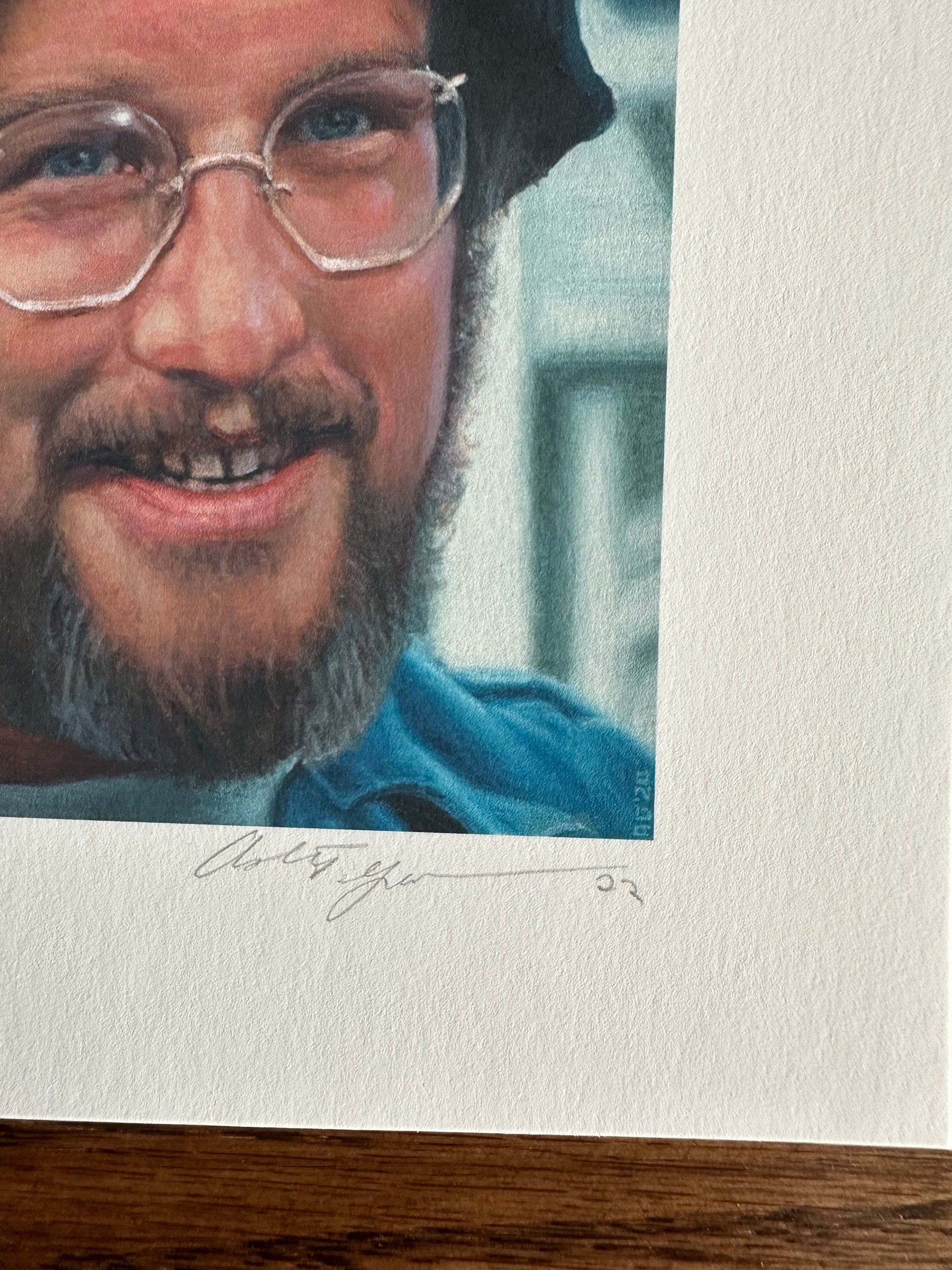 Ashton Gallagher – Jaws Hooper Portrait, 6 x 6 in, art print, image 3