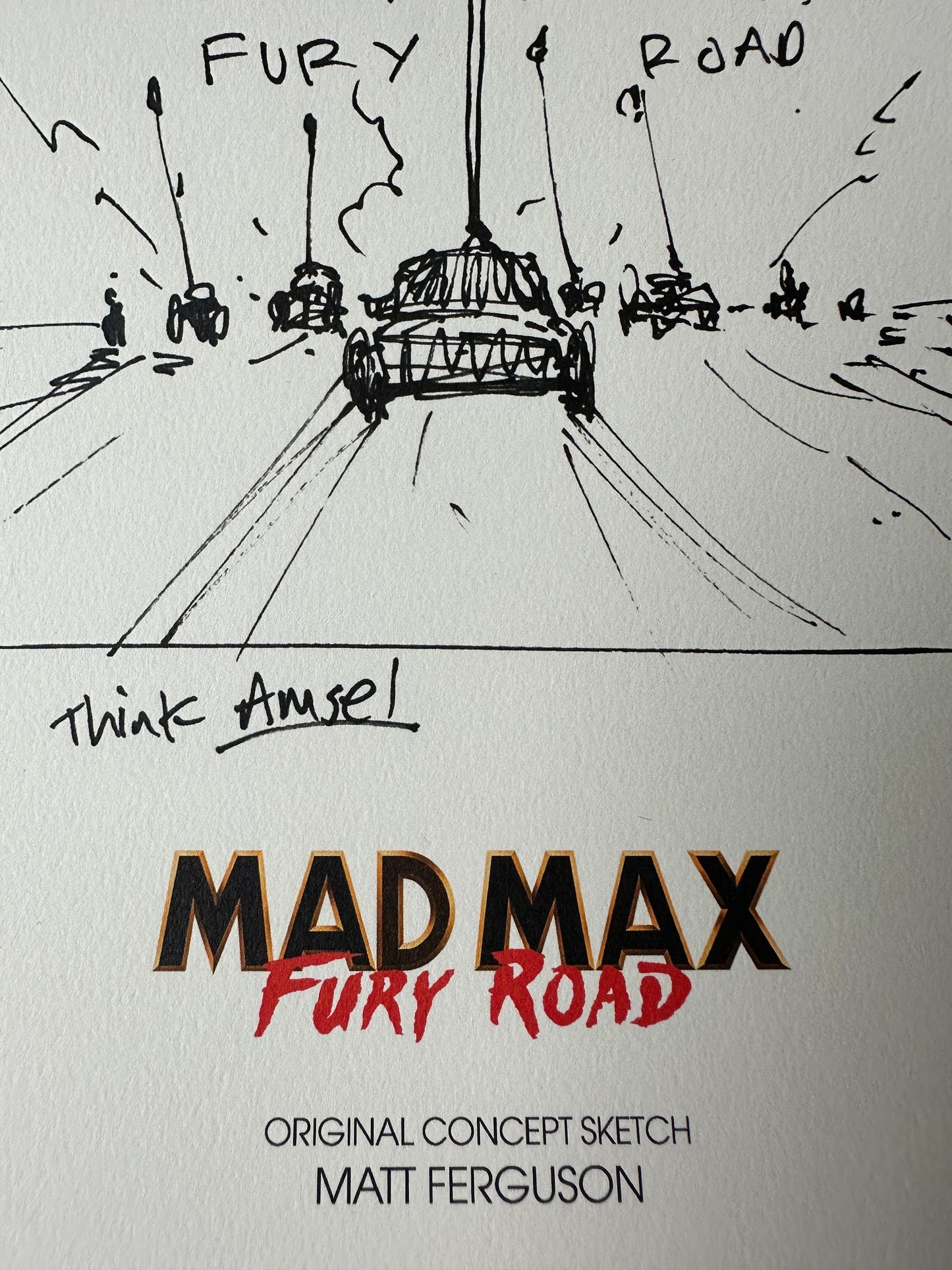 Matt Ferguson – Mad Max Concept Sketch, 8 1/4 x 11 3/4 in, art print, image 3