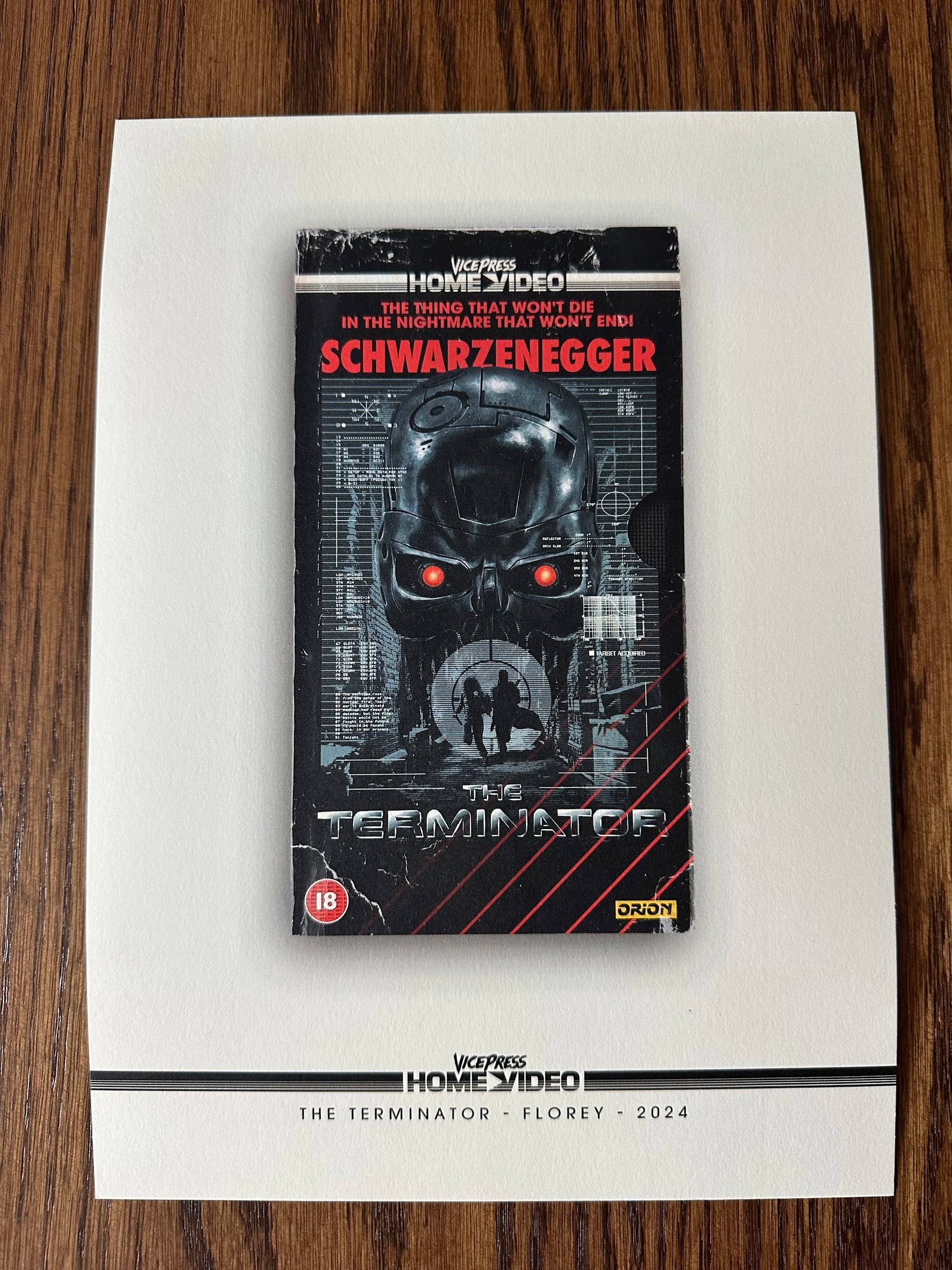 Florey - Terminator Vice Press VHS Promo 8x10 art print