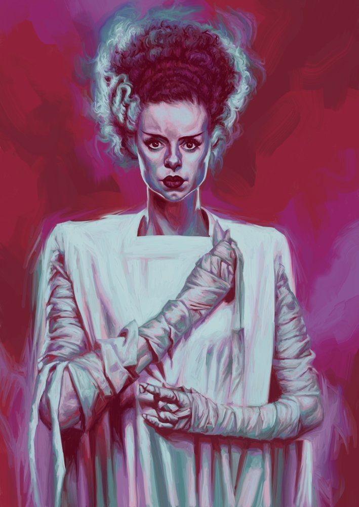 Candra Hope – The Bride of Frankenstein, 11.7 x 16.5 in, art print, image 6