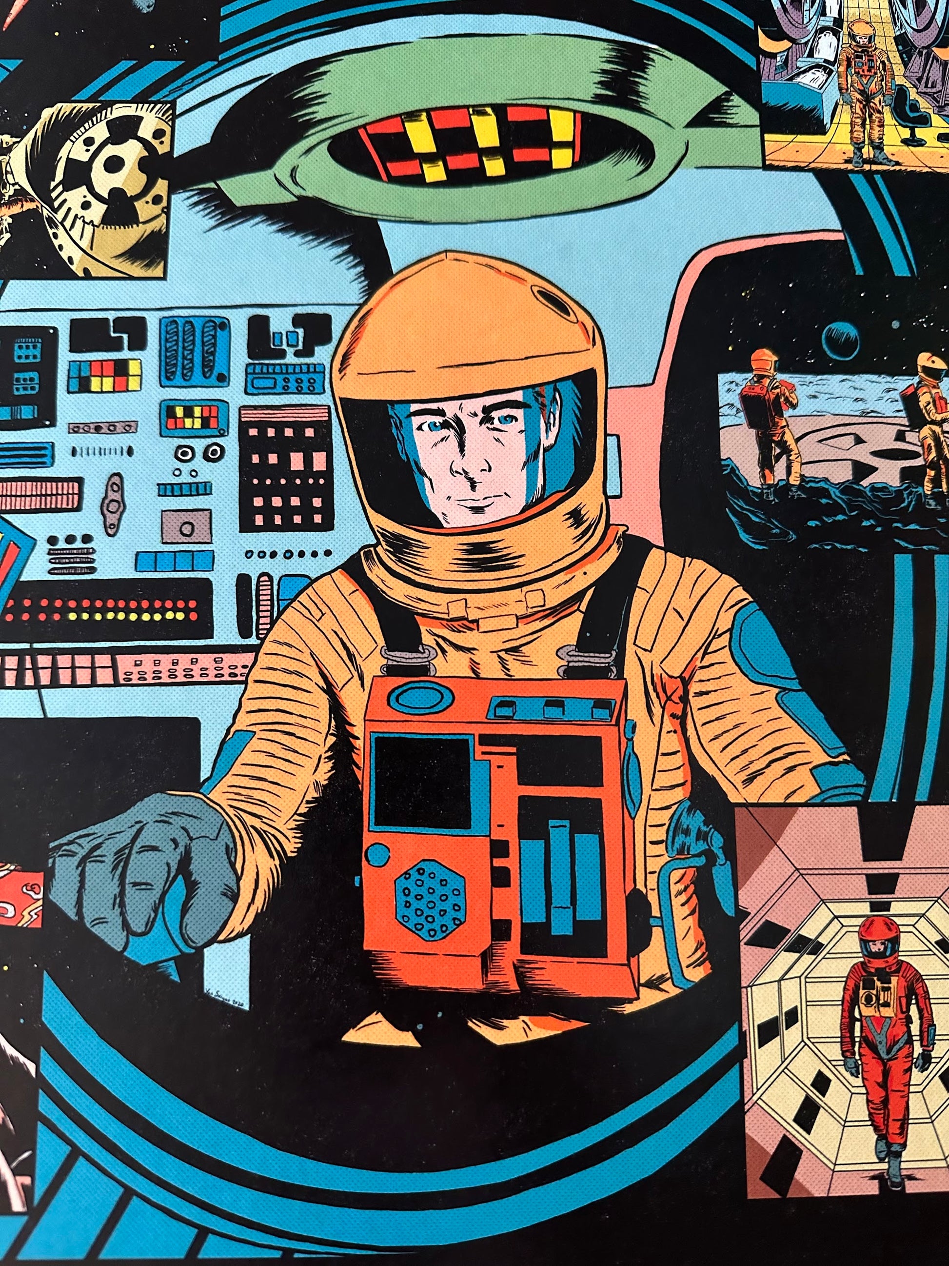 Van Saiyan – 2001: A Space Odyssey, 16.5 x 11.7 in, art print, image 2