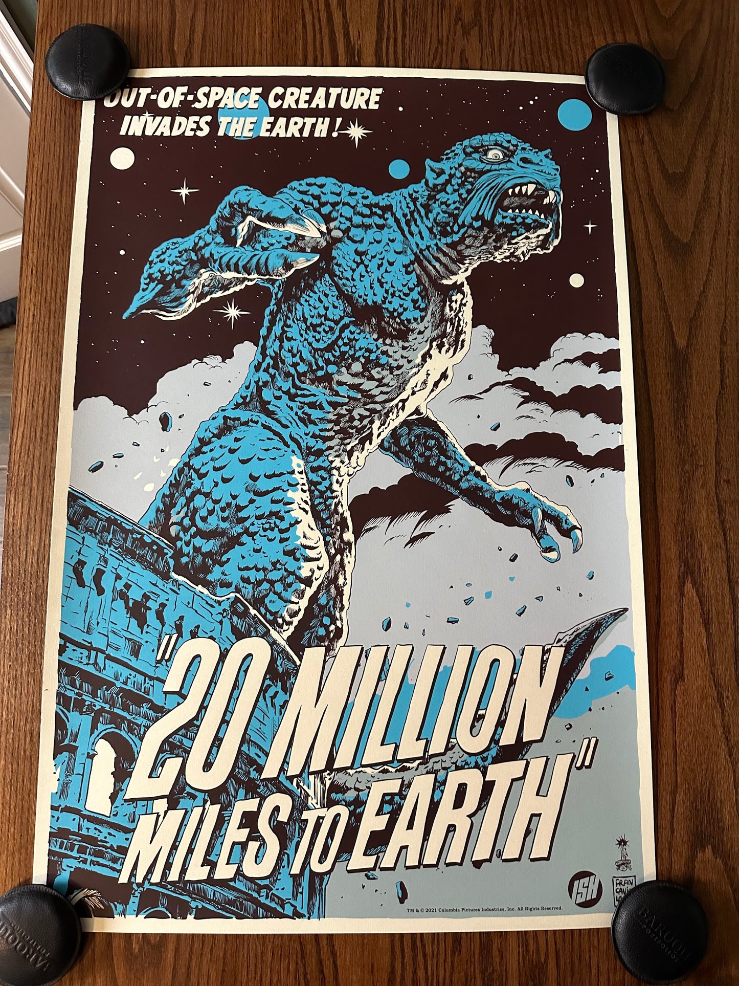 Francesco Francavilla – 20 Million Miles to Earth, 24 x 36 in, poster