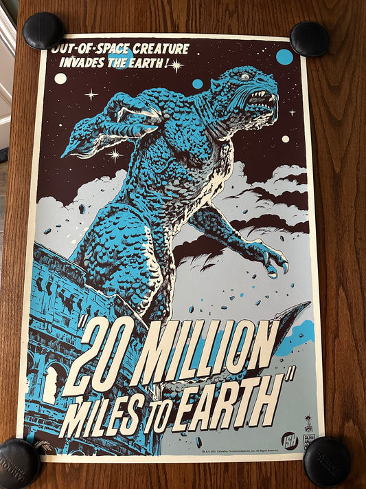 Francesco Francavilla – 20 Million Miles to Earth, 24 x 36 in, poster