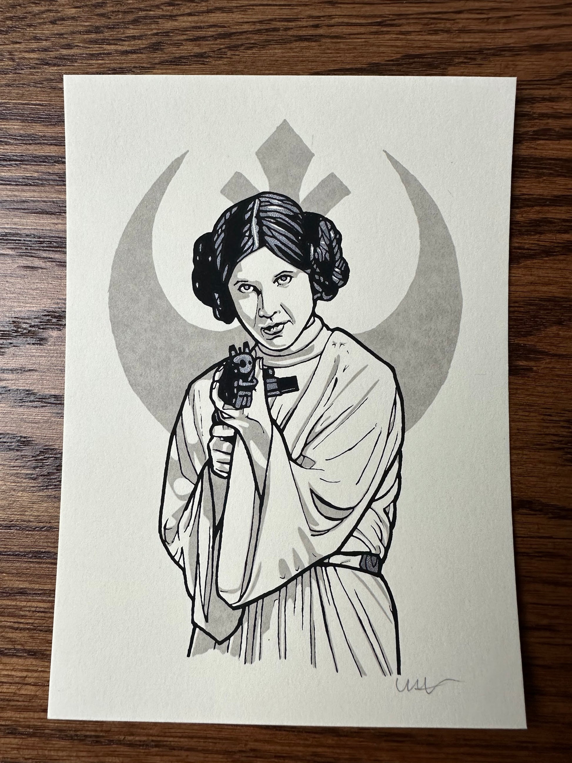 New Flesh – Princess Leia Handbill, 5 x 7 in, art print