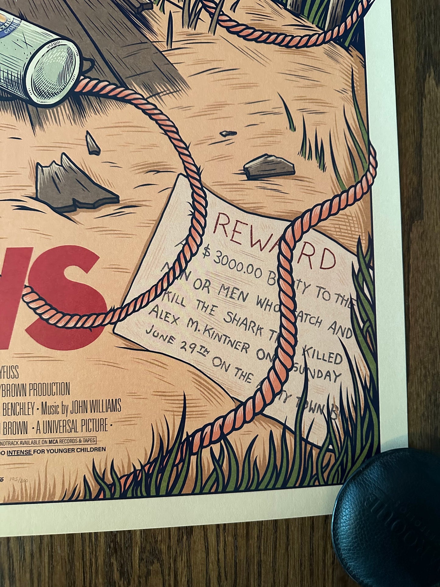 Sam Dunn – Jaws, 24 x 36 in, poster, image 6