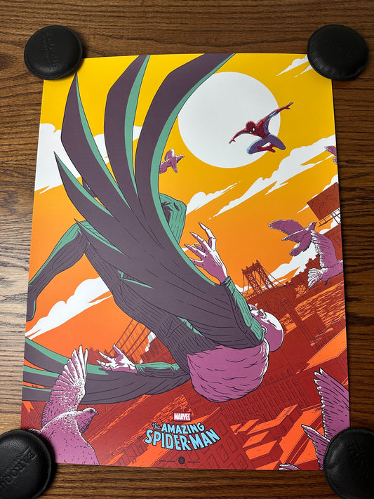 Florey – Spider-Man vs. Vulture, 18 x 24 in, art print