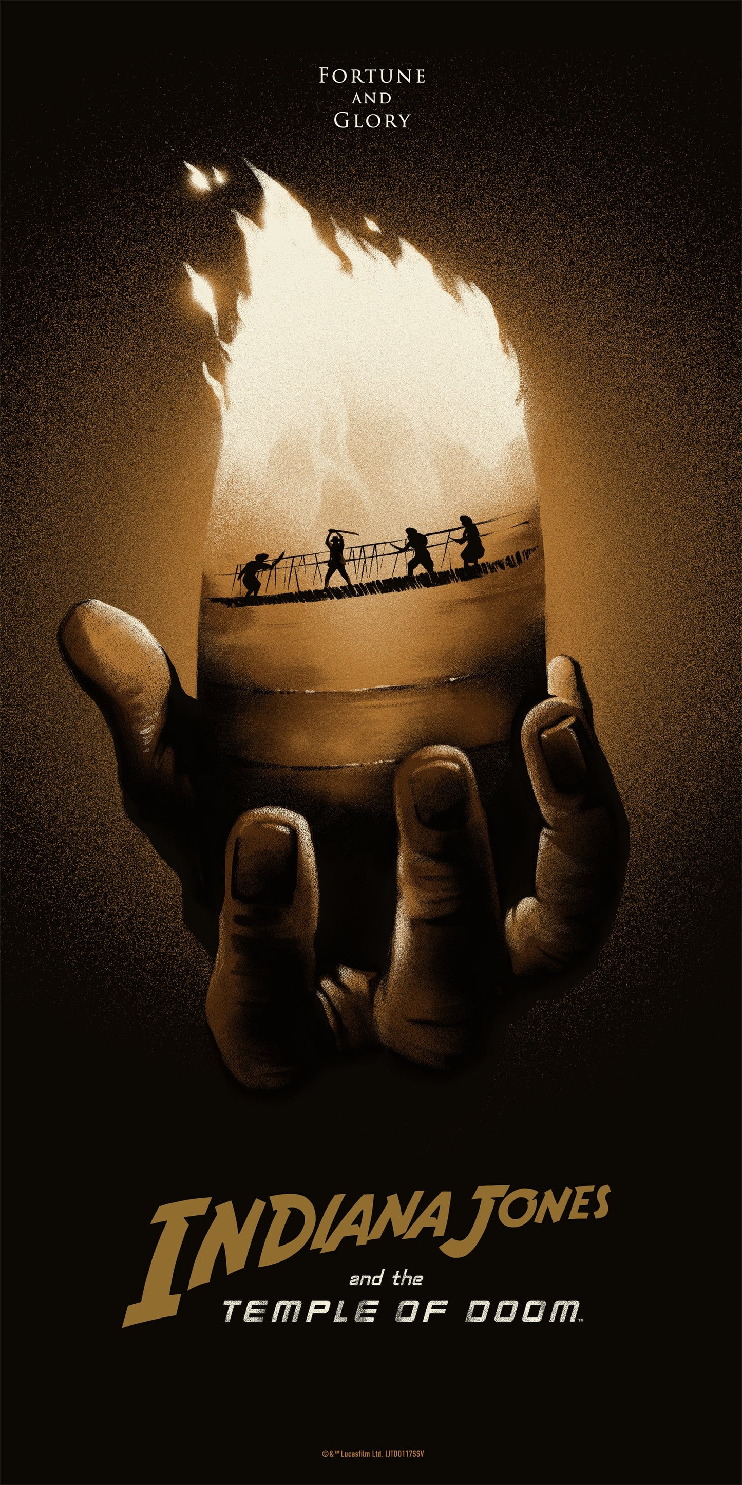 Lyndon Willoughby – Indiana Jones Temple of Doom Variant, 18 x 36 in, art print, image 6
