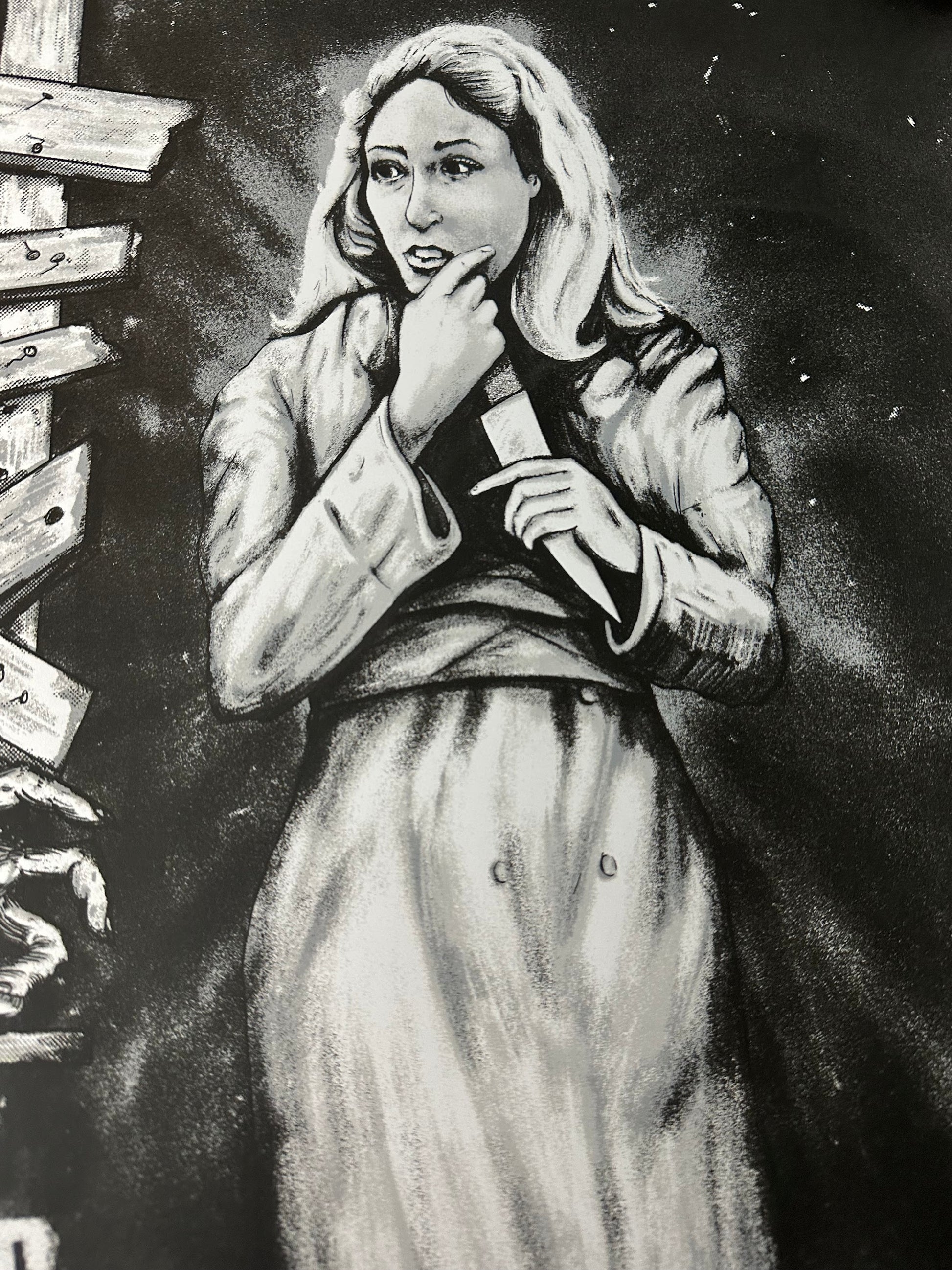 Zeb Love – Night of the Living Dead, 24 x 18 in, art print, image 5