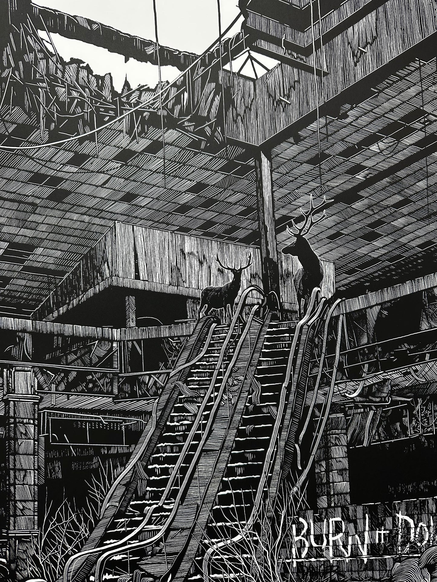 Daniel Danger – Abandoned Apocalyptic Building, 24 x 36 in, poster, image 2
