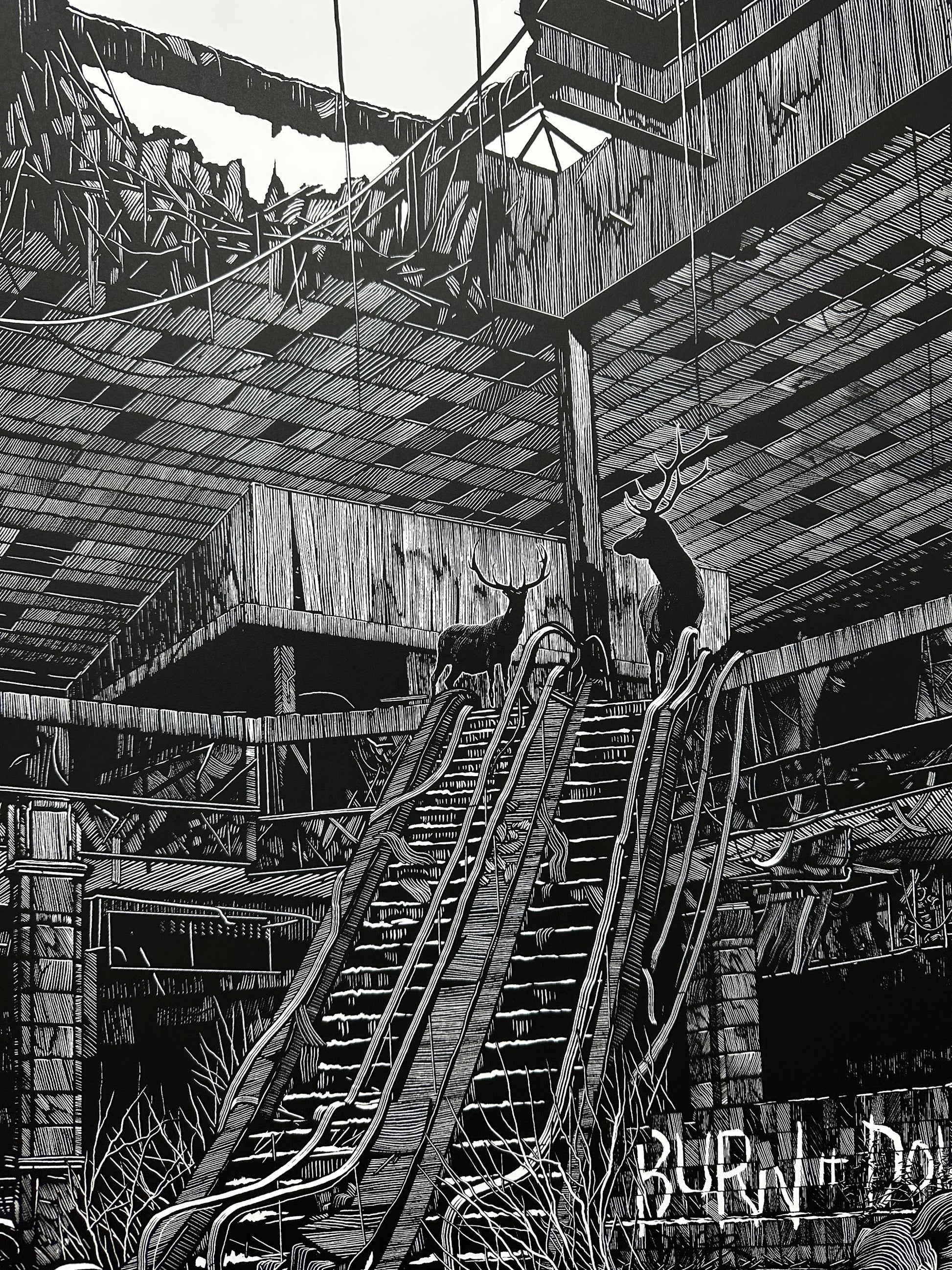 Daniel Danger – Abandoned Apocalyptic Building, 24 x 36 in, poster, image 2