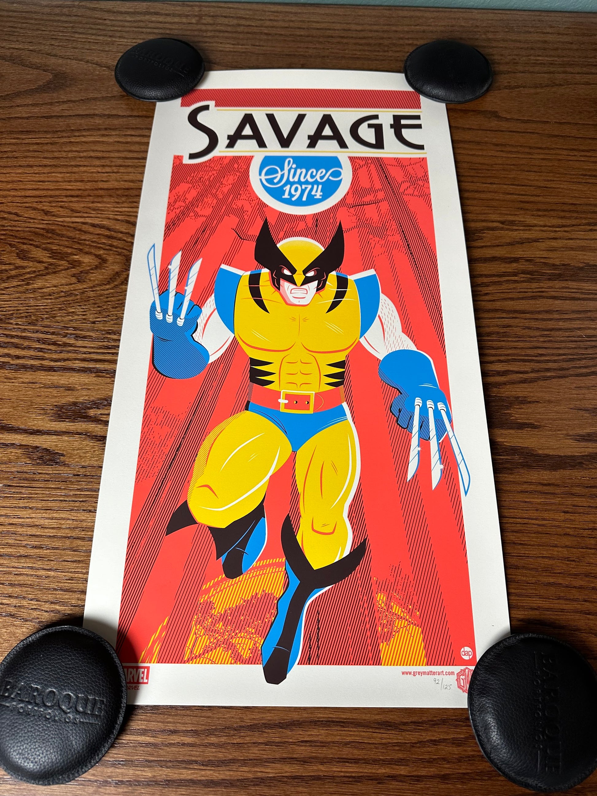 Dave Perillo – Wolverine, 12 x 24 in, art print